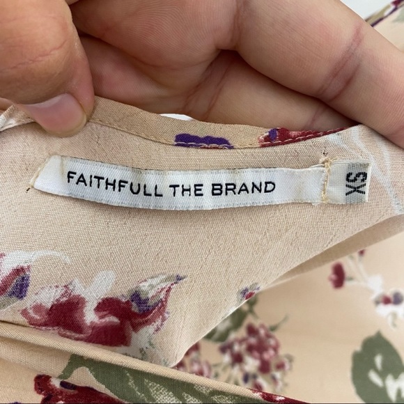 Faithful the Brand Floral Tie Strap Mini Dress size XS - Picture 6 of 7